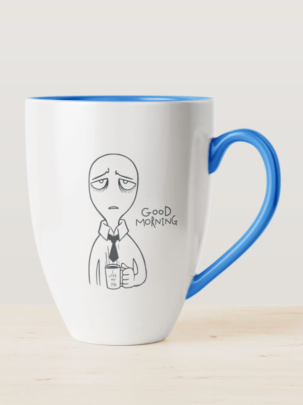 Black Printed Coffee Mug